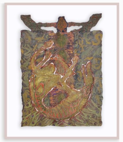 SAKSHI KASAR | Achintyarupa | Mixed media on paper | 26 x 38”